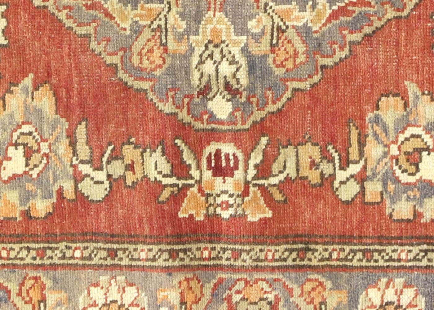 Vintage Turkish Oushak Rug - 3'7" x 6'2" - 088833