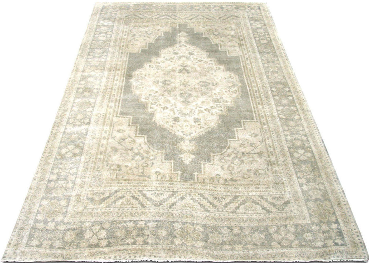 Vintage Turkish Oushak Rug - 7'7" x 12'5" - 088846