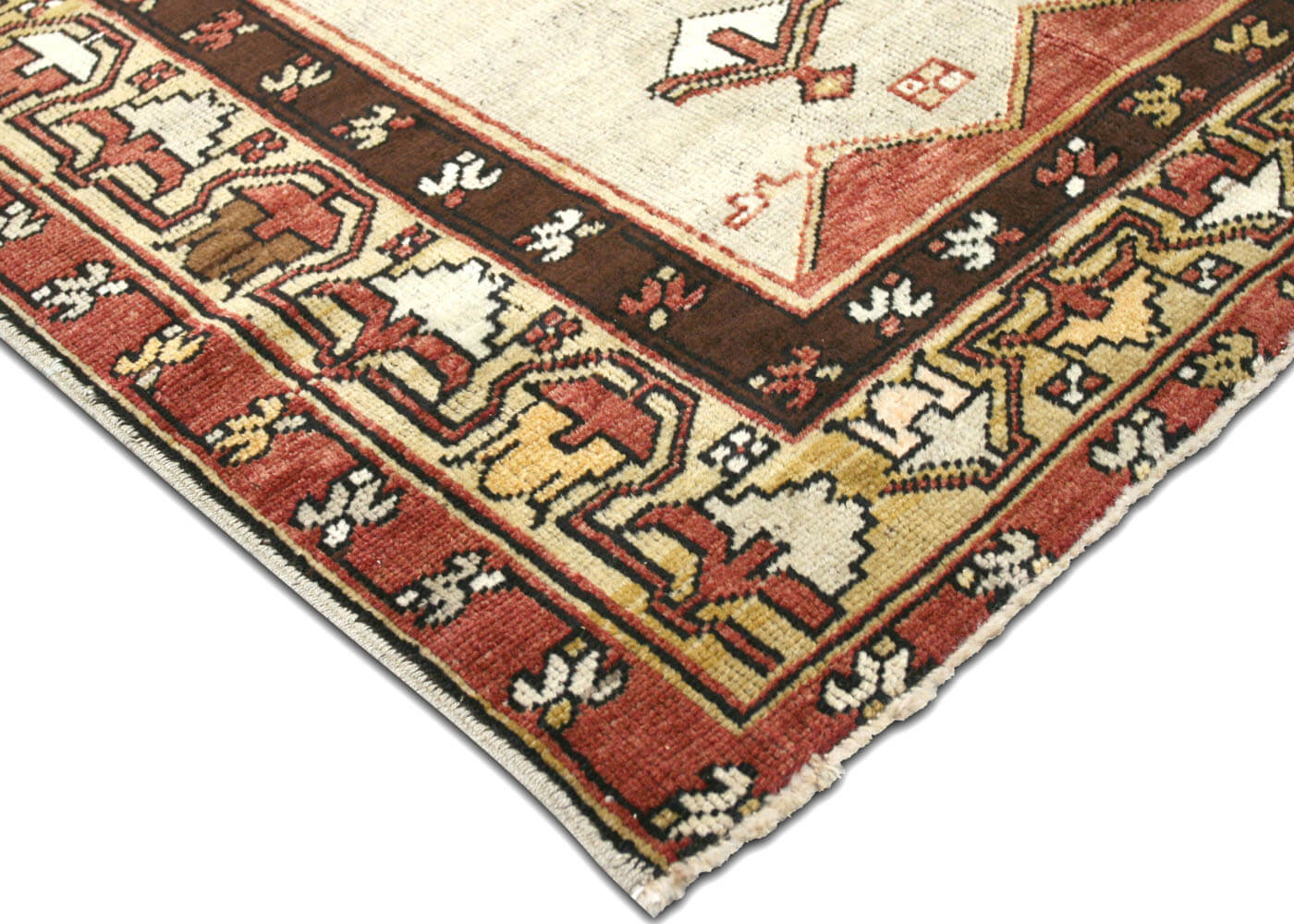 Vintage Turkish Oushak Rug - 5' x 12'3" - 088870