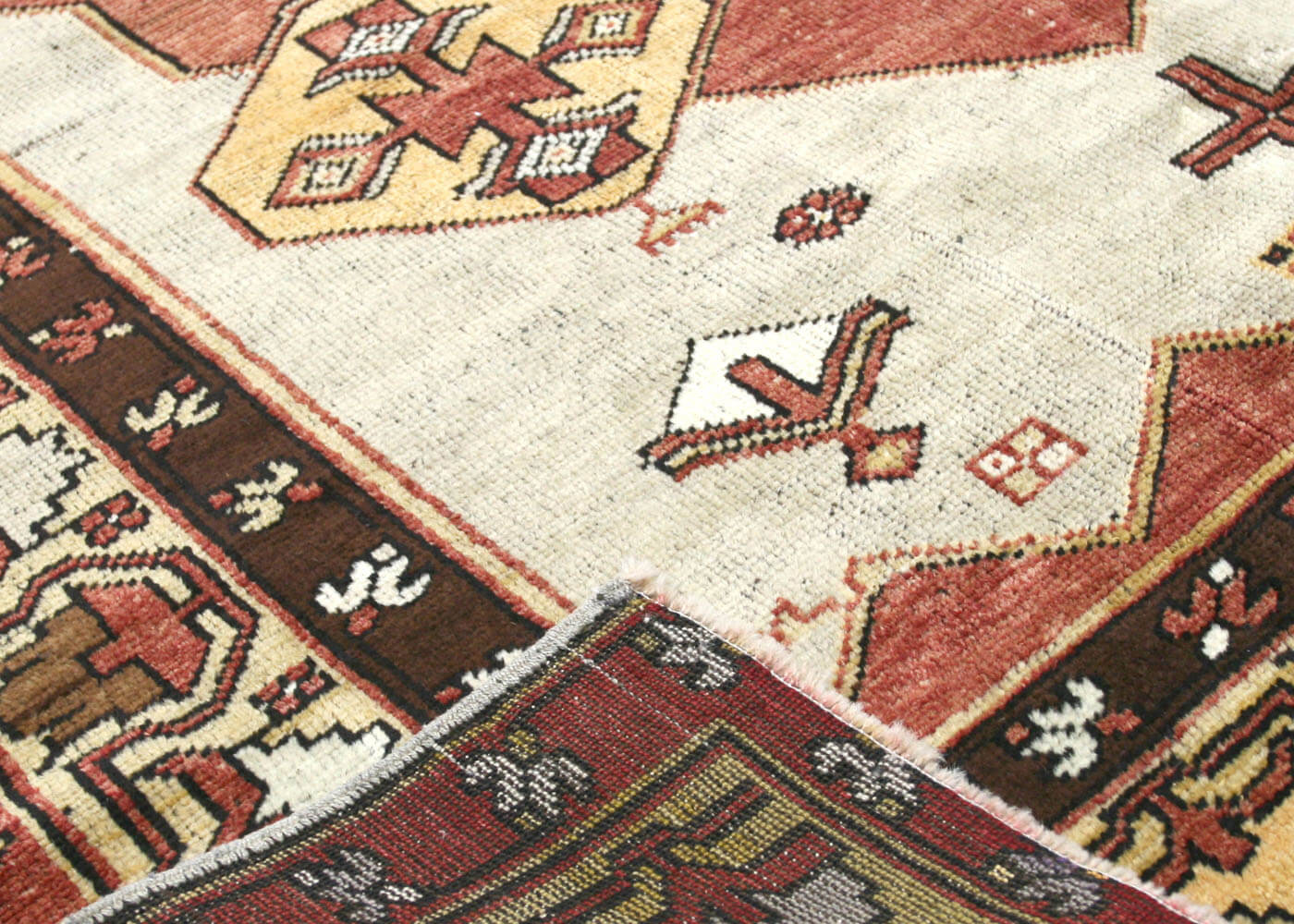 Vintage Turkish Oushak Rug - 5' x 12'3" - 088870