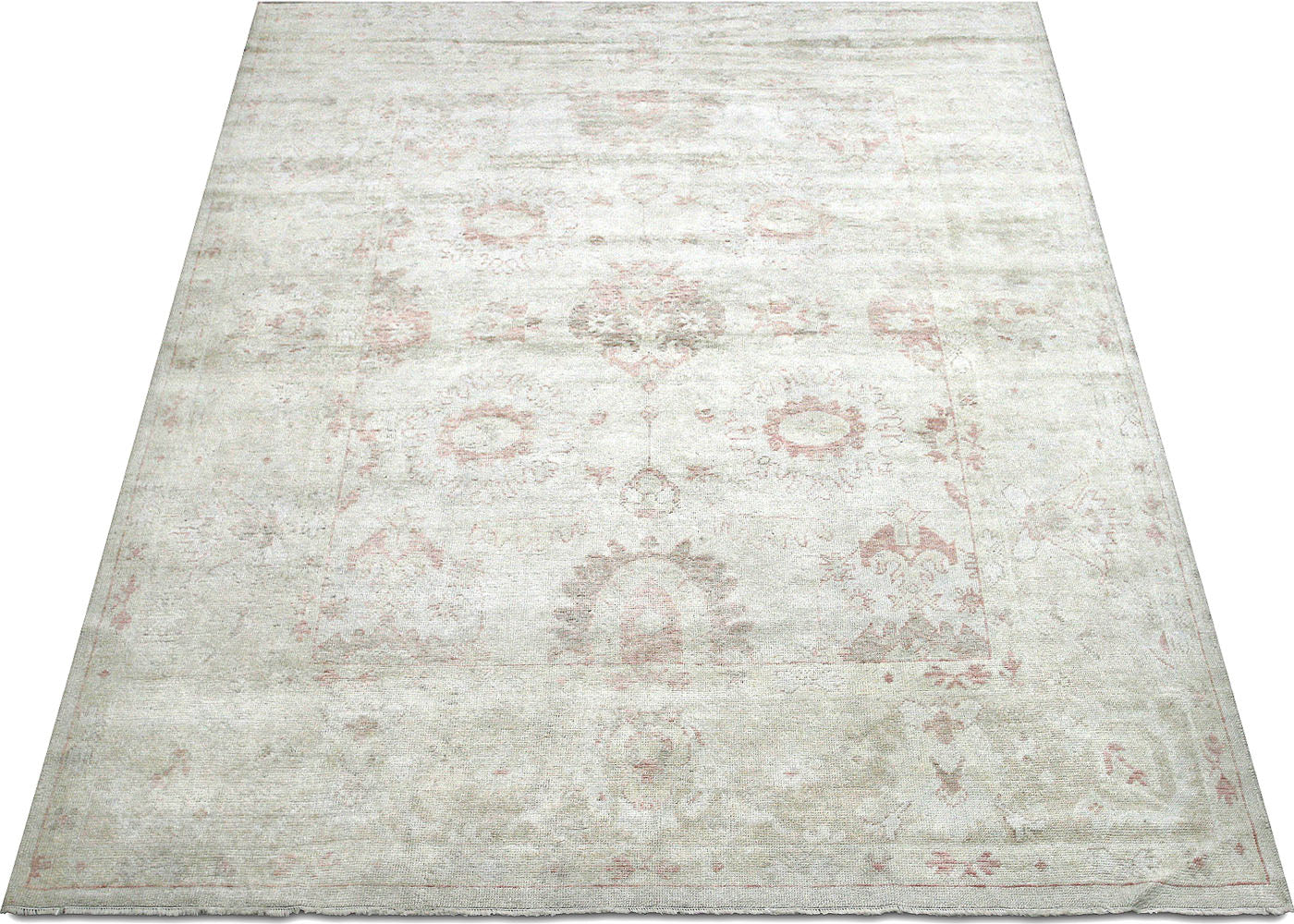 Vintage Turkish Oushak Rug - 8'8" x 11' - 088875
