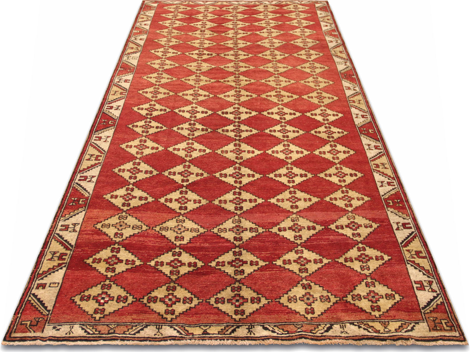 Vintage Turkish Oushak Rug - 5' x 12'6"