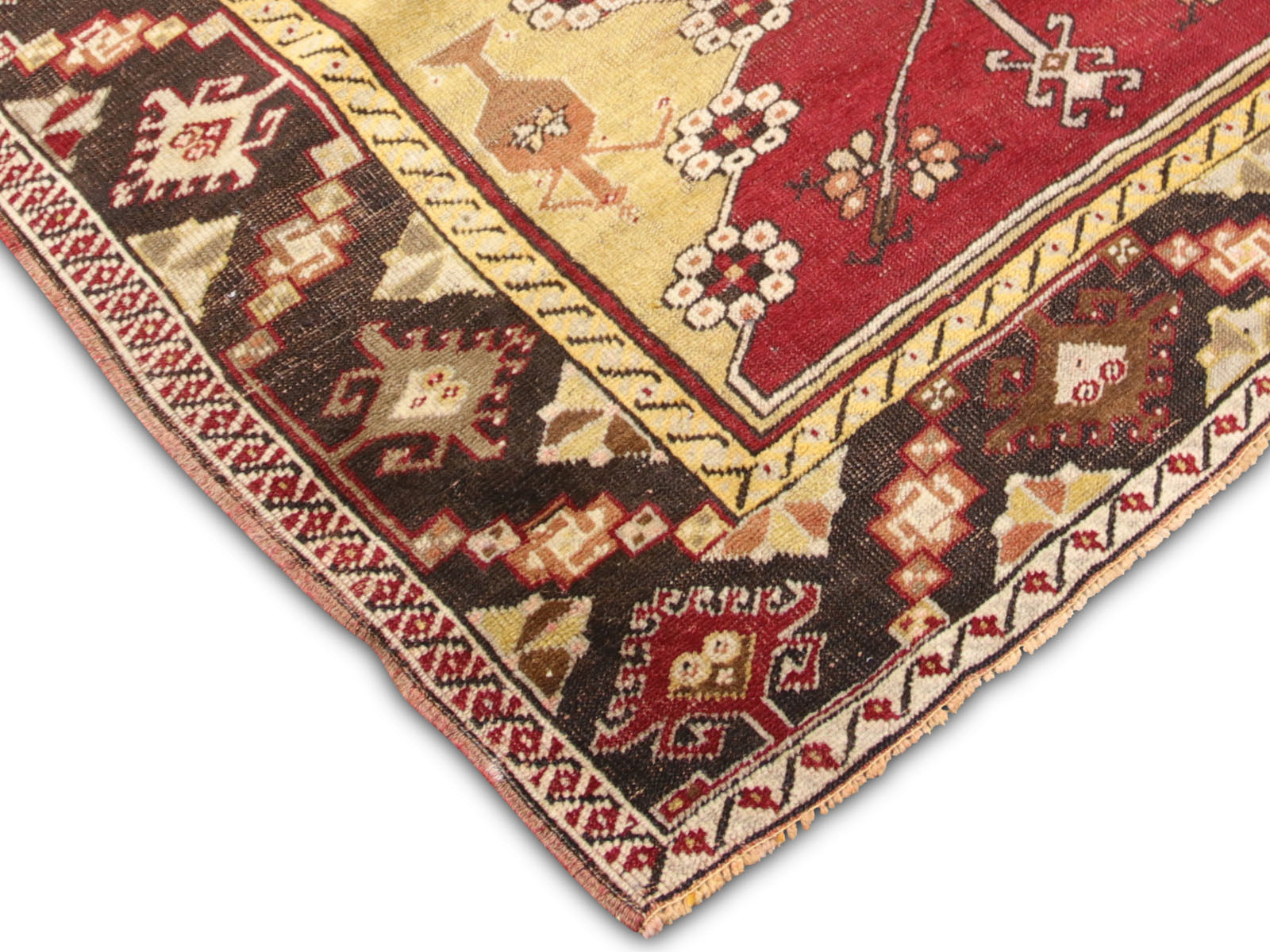 Vintage Turkish Oushak Runner - 3'5" x 12'1"