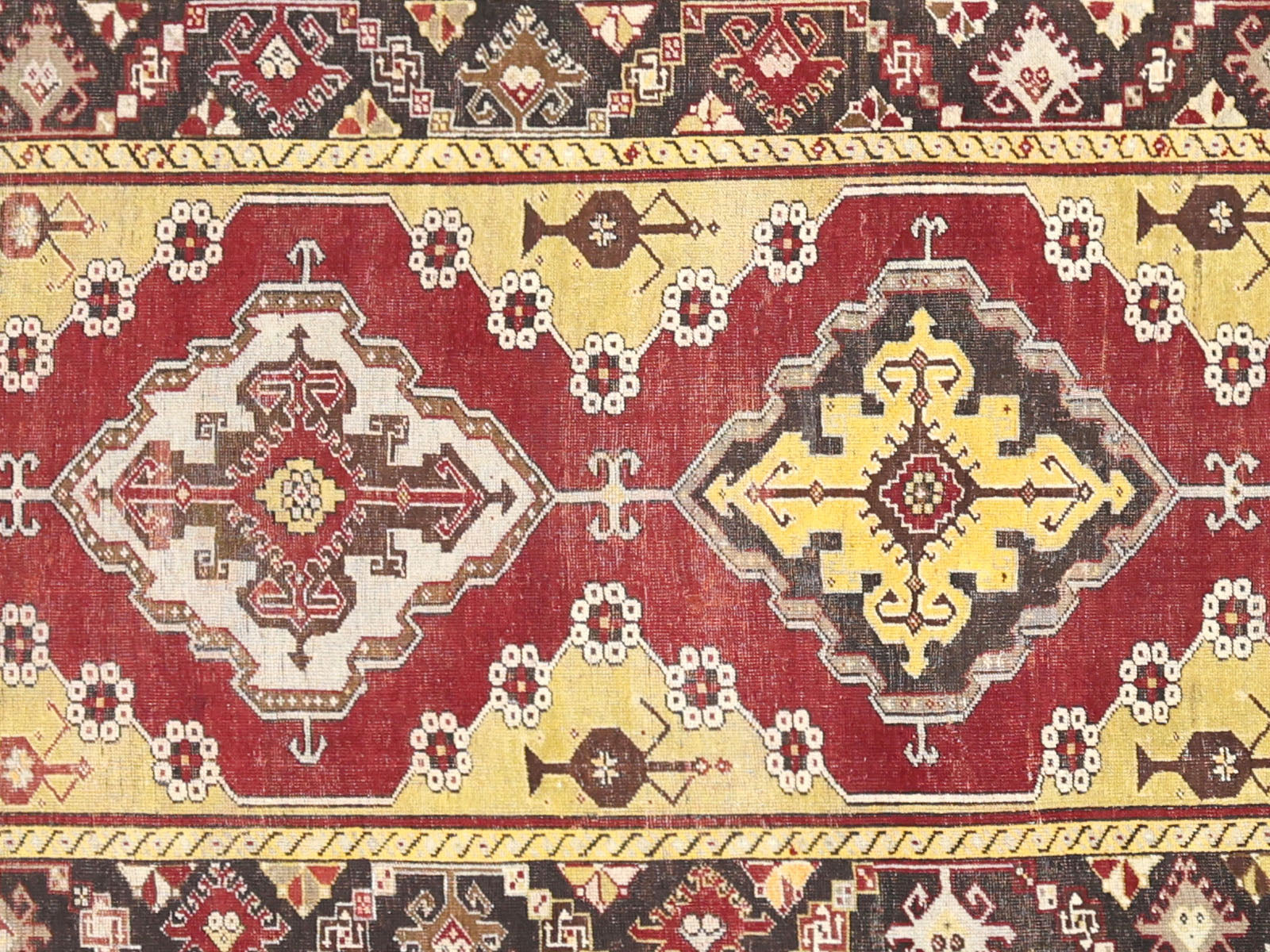 Vintage Turkish Oushak Runner - 3'5" x 12'1"