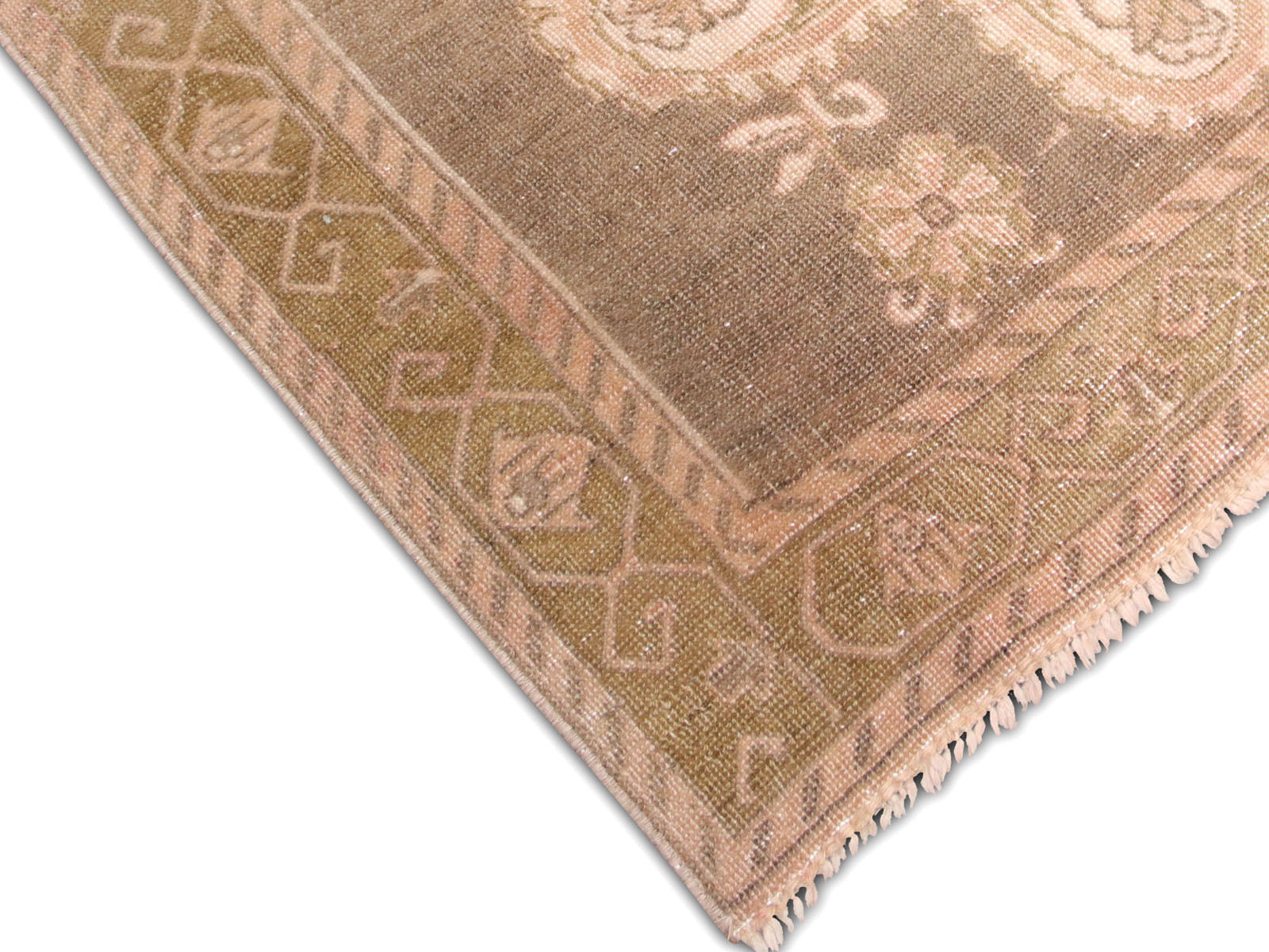 Vintage Turkish Oushak Rug - 6'9" x 11'6" - 088954
