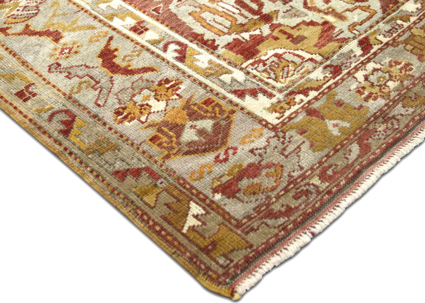 Vintage Turkish Oushak Rug - 4'5" x 6'9" - 088963