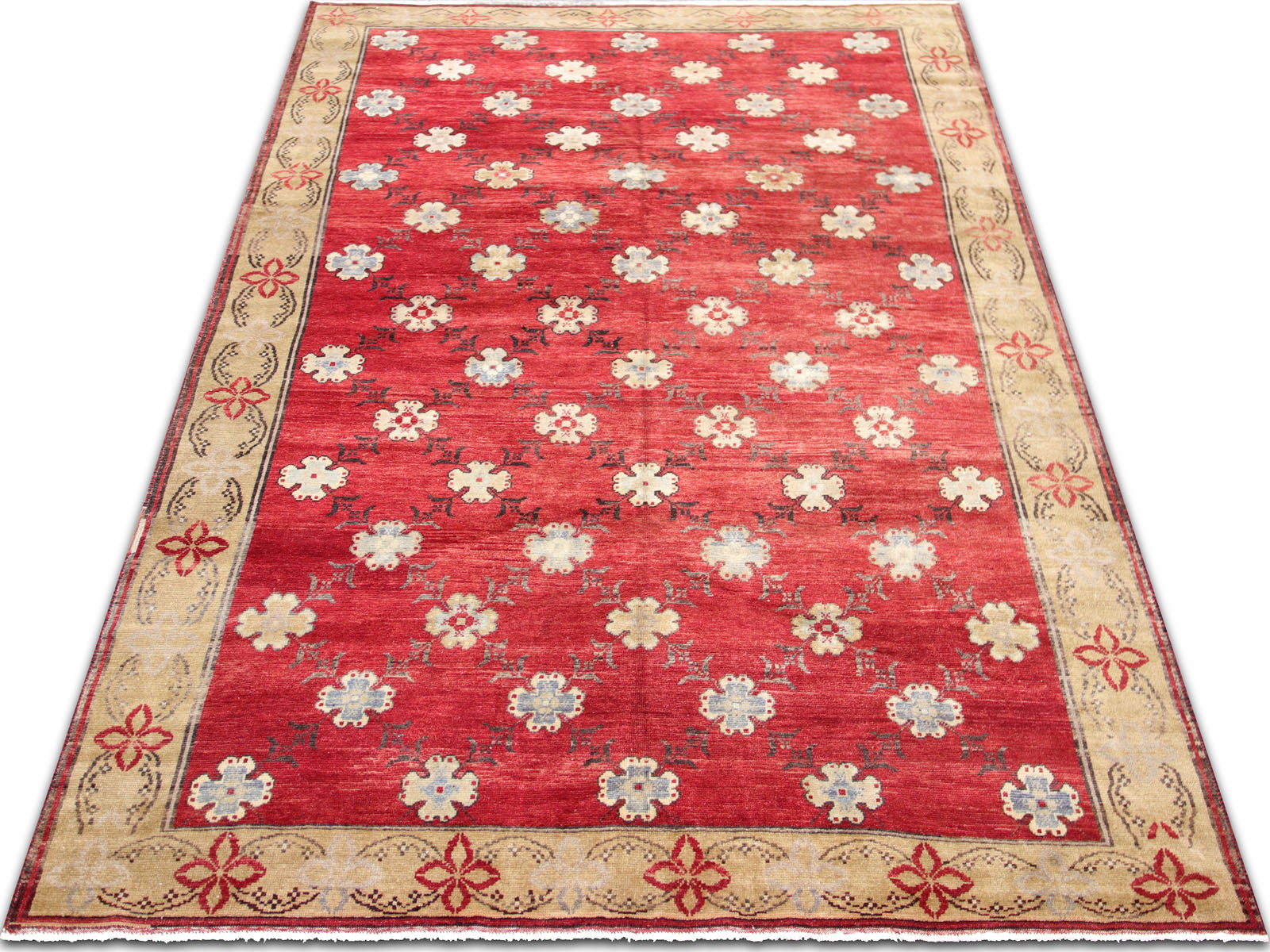 Vintage Turkish Oushak Rug - 6'10" x 10'1" - 088969