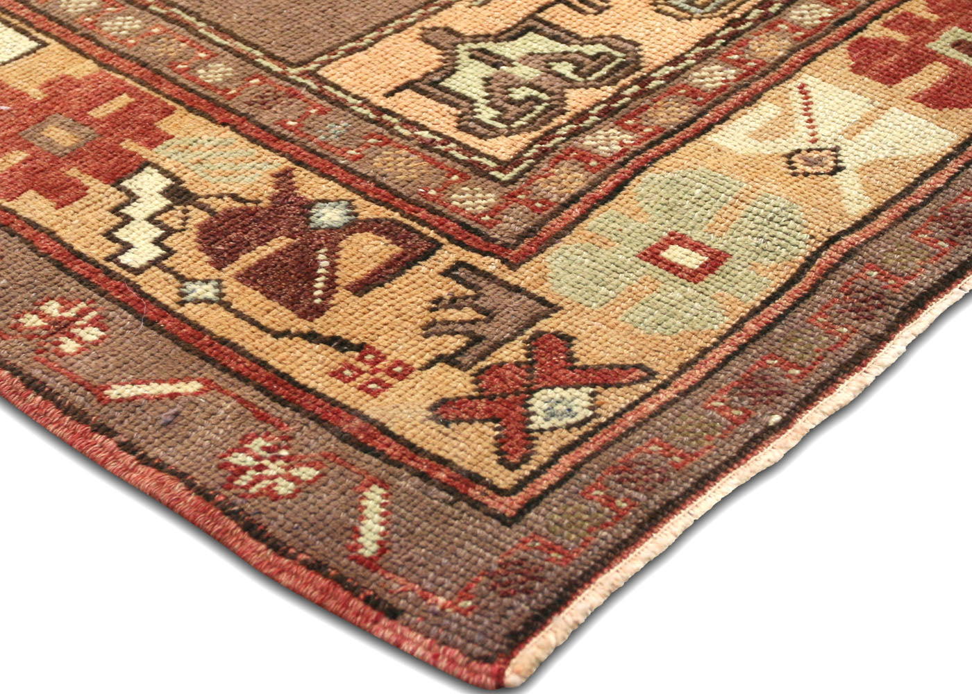 Vintage Turkish Oushak Rug - 5'2" x 11'4" - 088990