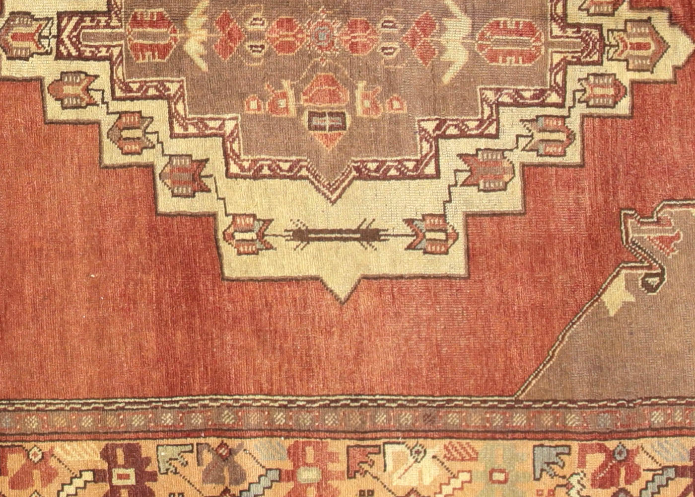 Vintage Turkish Oushak Rug - 5'2" x 11'4" - 088990