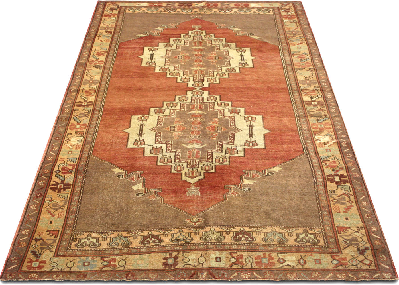 Vintage Turkish Oushak Rug - 5'2" x 11'4" - 088990