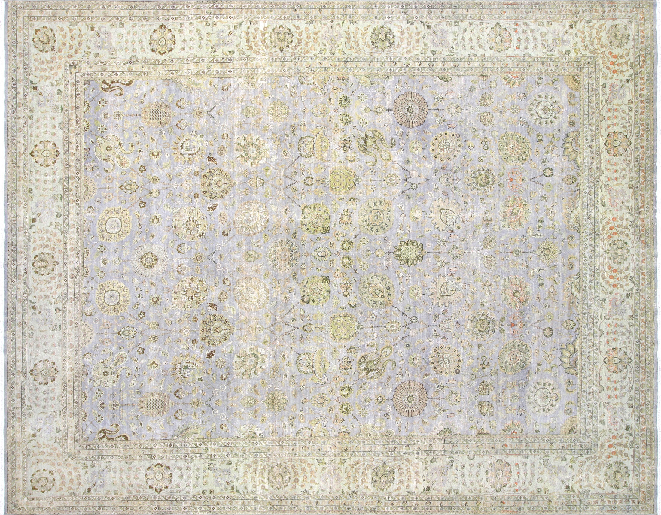 Vintage Persian Tabriz Carpet - 11'7" x 14'10"