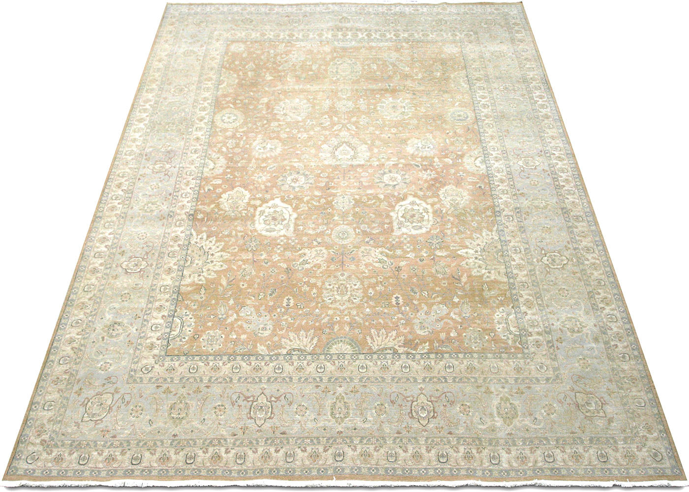Vintage Persian Tabriz Rug - 9' x 12'3" - 091042