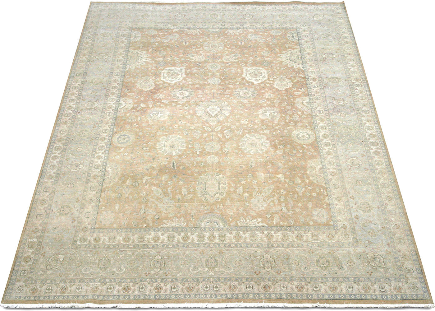 Vintage Persian Tabriz Rug - 9' x 12'3" - 091042