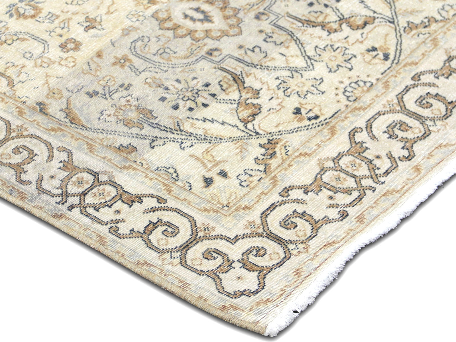 Vintage Persian Tabriz Runner - 2'6" x 11'7"