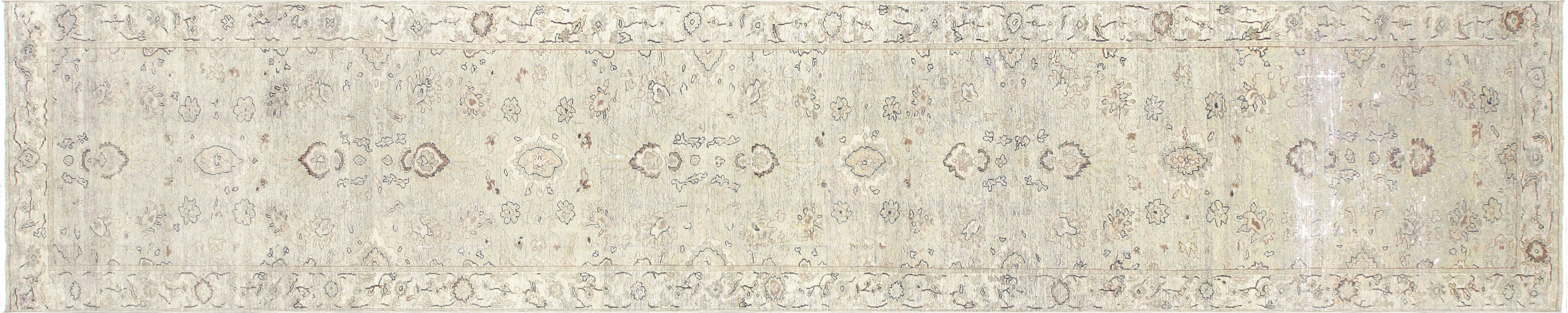 Vintage Persian Tabriz Runner - 2'8" x 13'3" - 091058