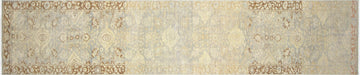 Vintage Persian Tabriz Runner - 2'5" x 15'3"