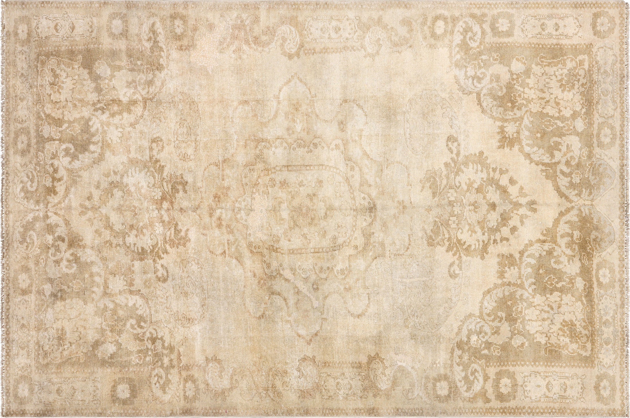Vintage Turkish Oushak Rug - 6' x 9'1" - 091101