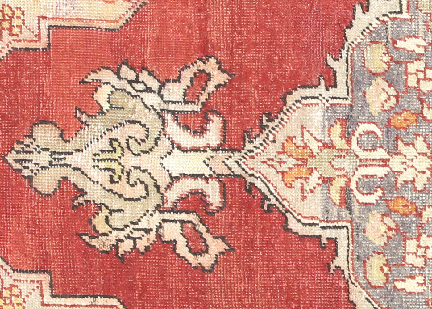 Vintage Turkish Oushak Rug - 5'7" x 9'7" - 091109