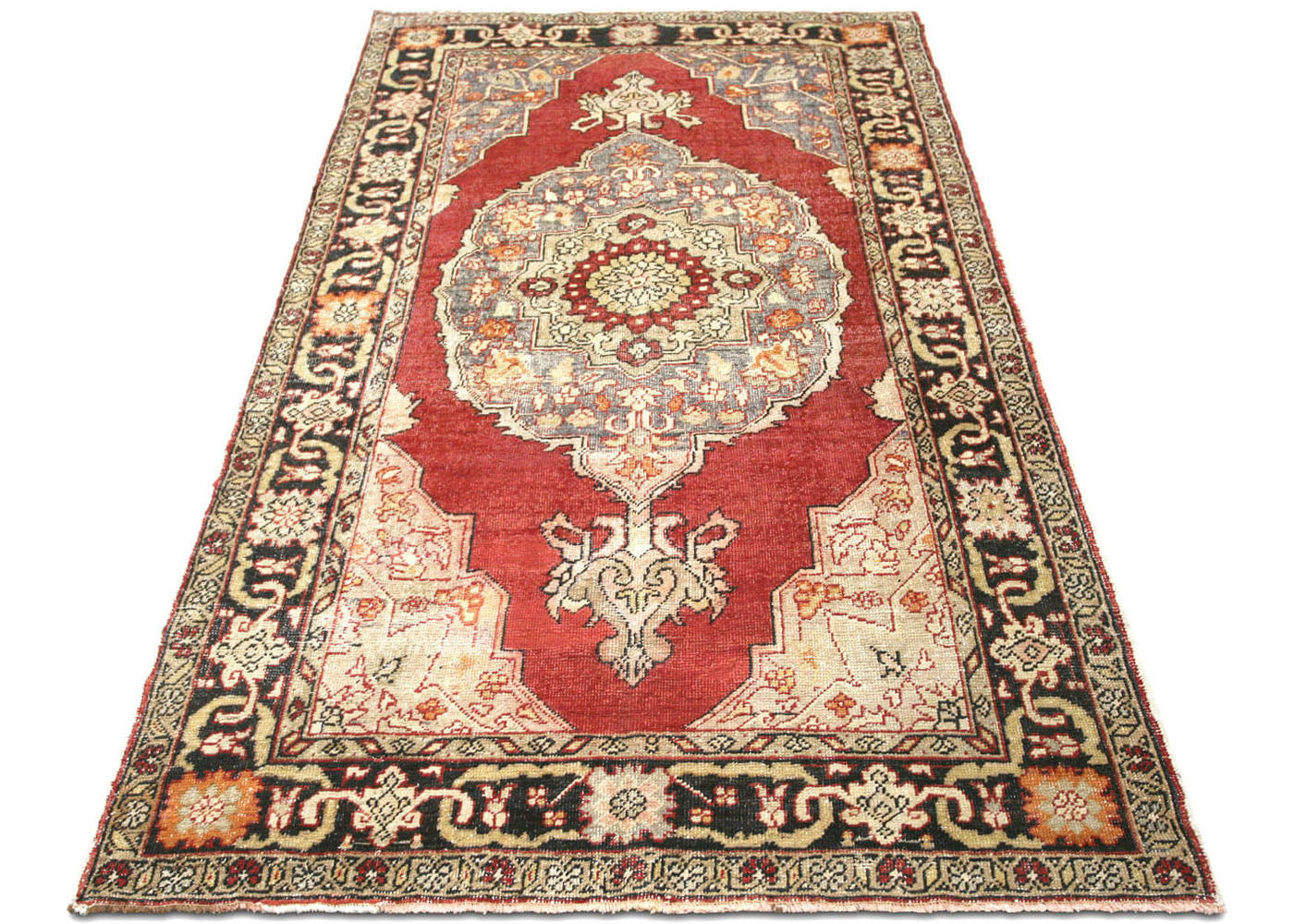 Vintage Turkish Oushak Rug - 5'7" x 9'7" - 091109