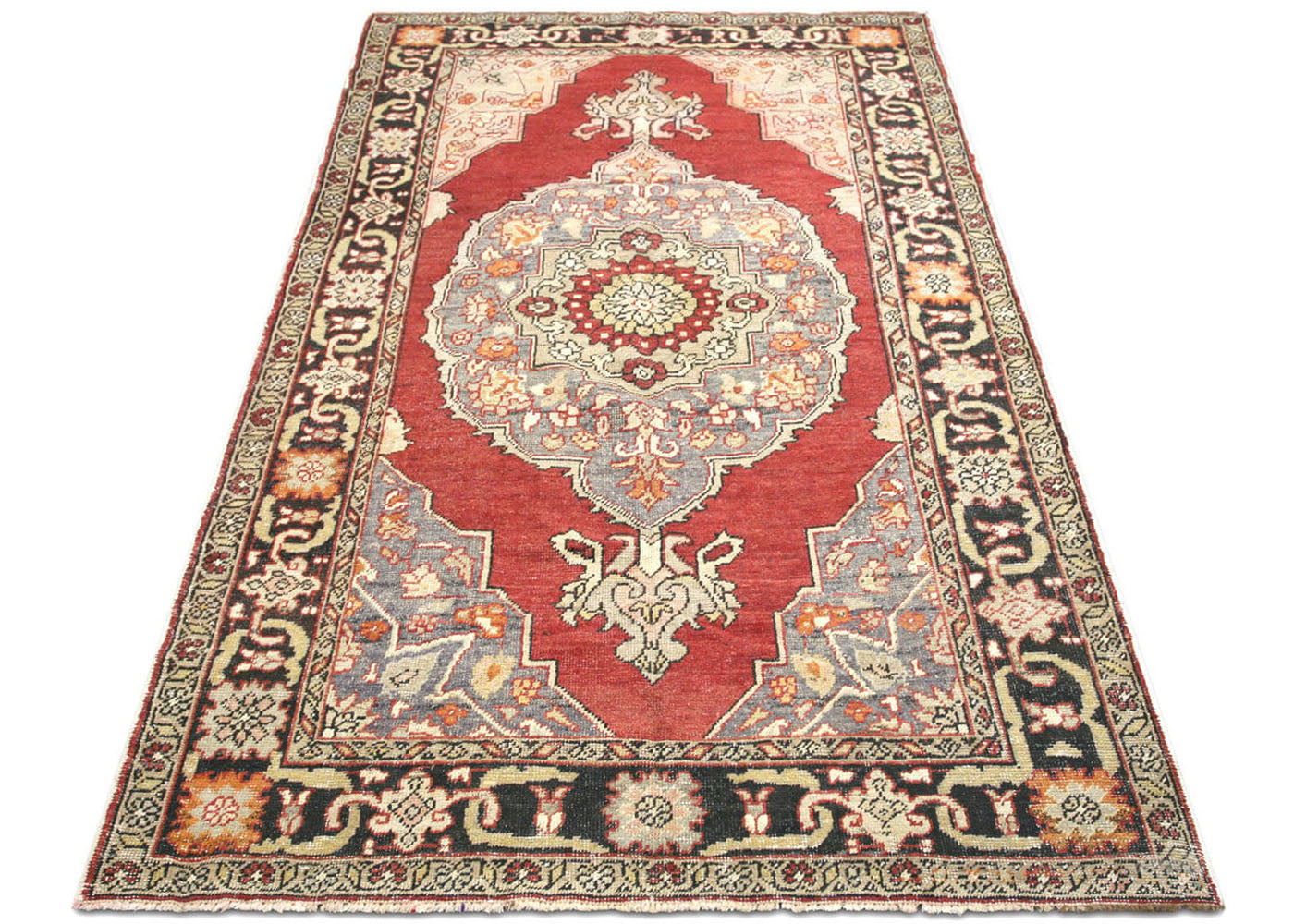 Vintage Turkish Oushak Rug - 5'7" x 9'7" - 091109