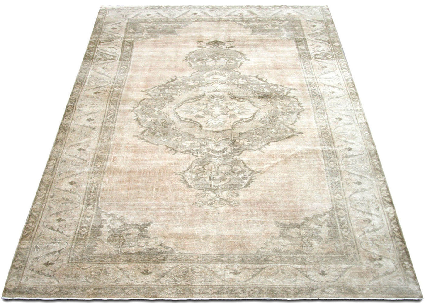 Vintage Turkish Oushak Rug - 5'11" x 8'5" - 091152