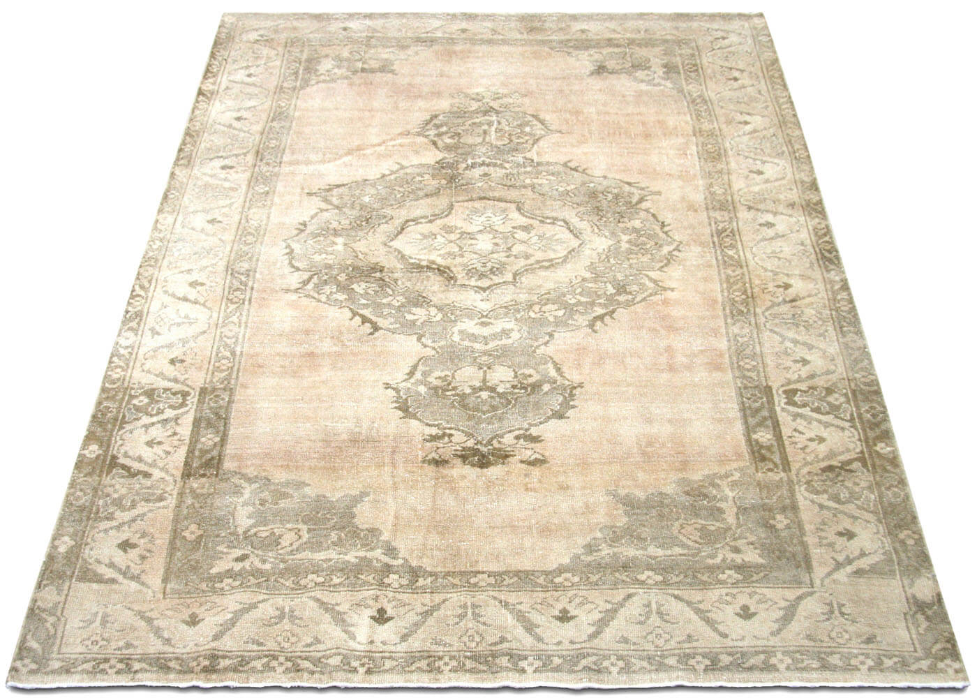 Vintage Turkish Oushak Rug - 5'11" x 8'5" - 091152