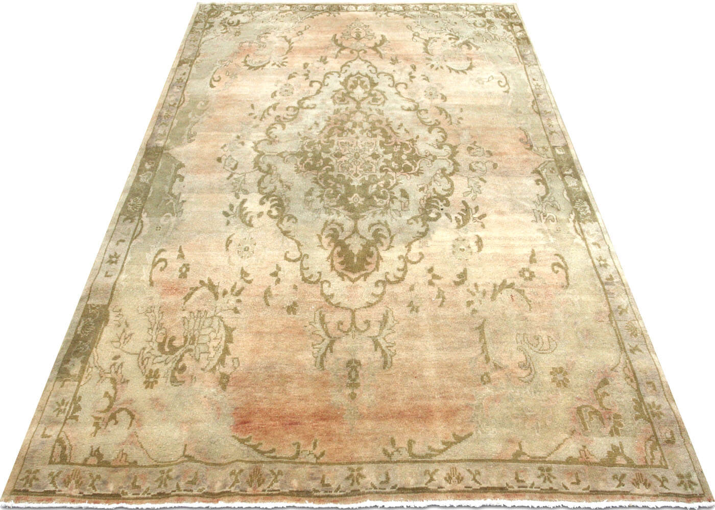 Vintage Turkish Oushak Rug - 5'5" x 9' - 091161