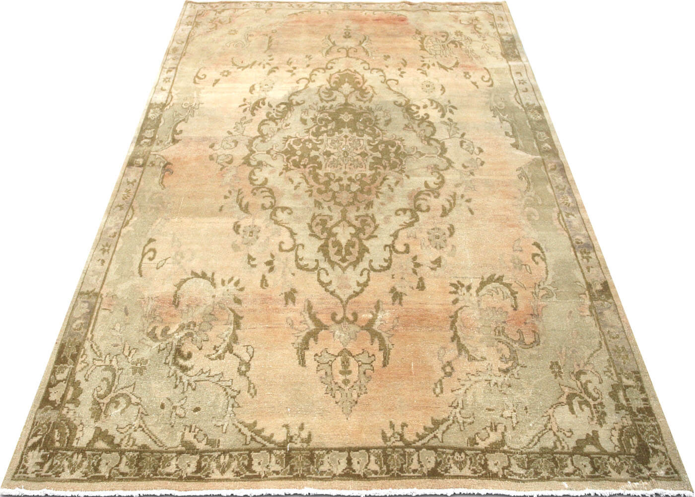 Vintage Turkish Oushak Rug - 5'5" x 9' - 091161