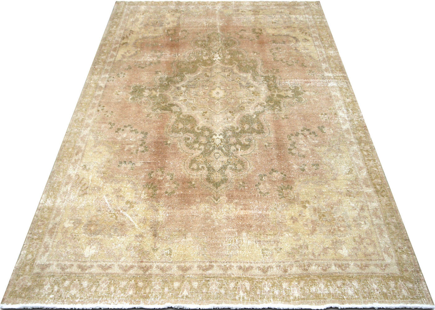 Vintage Turkish Oushak Rug - 6'4" x 9'7" - 091164