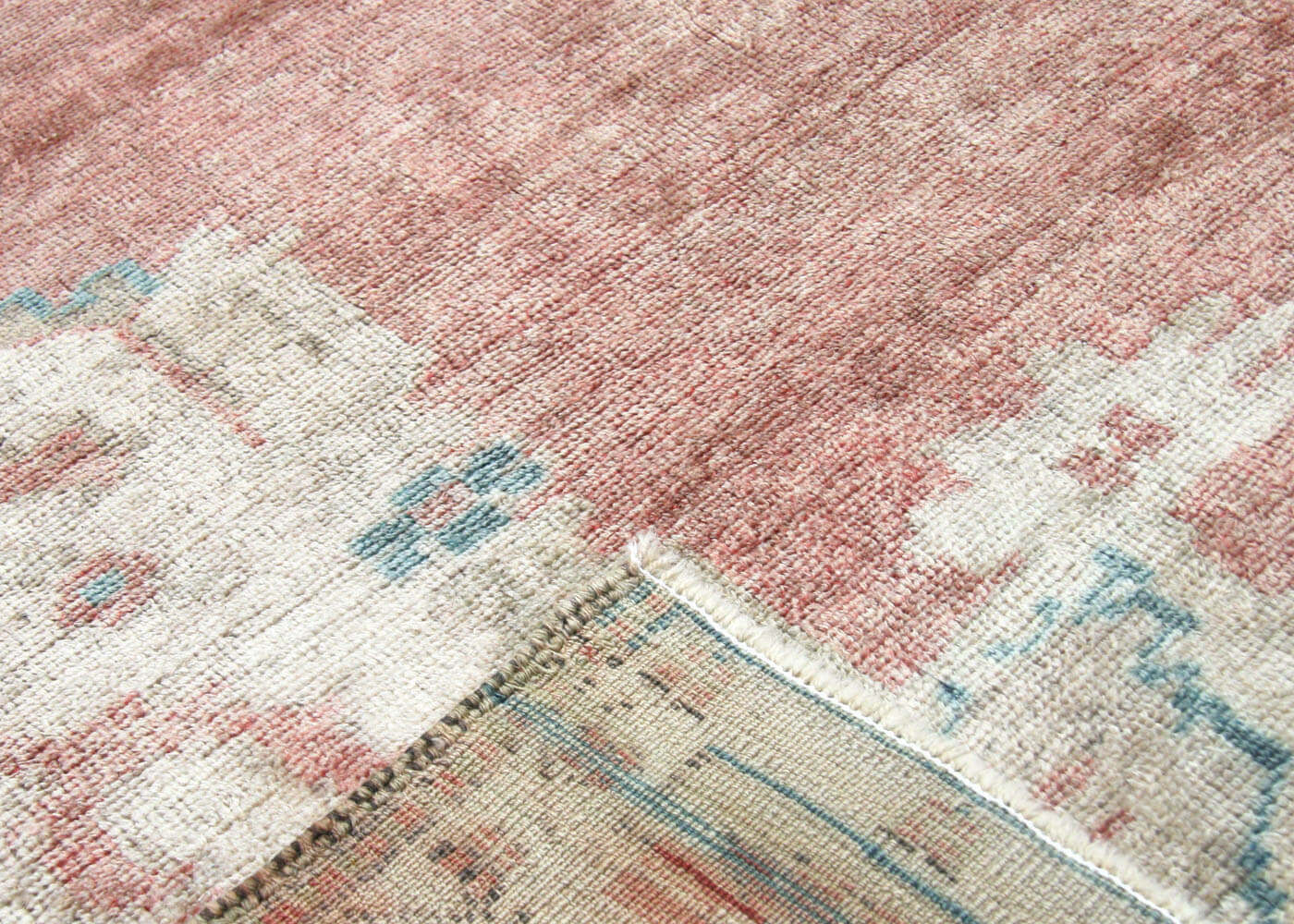 Vintage Turkish Oushak Rug - 6'8" x 10'9" - 091165