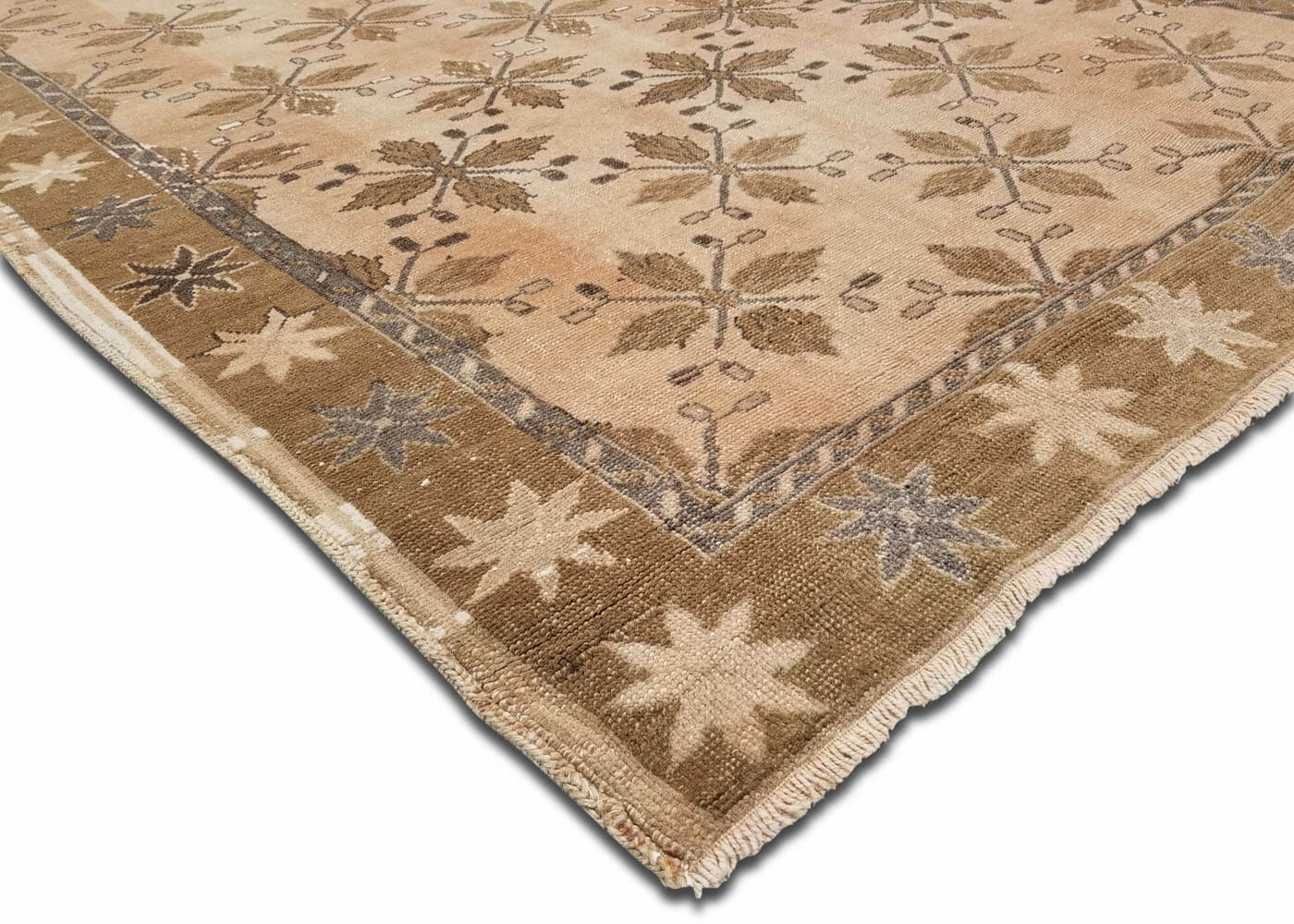 Vintage Turkish Oushak Rug - 4'10" x 9' - 091191