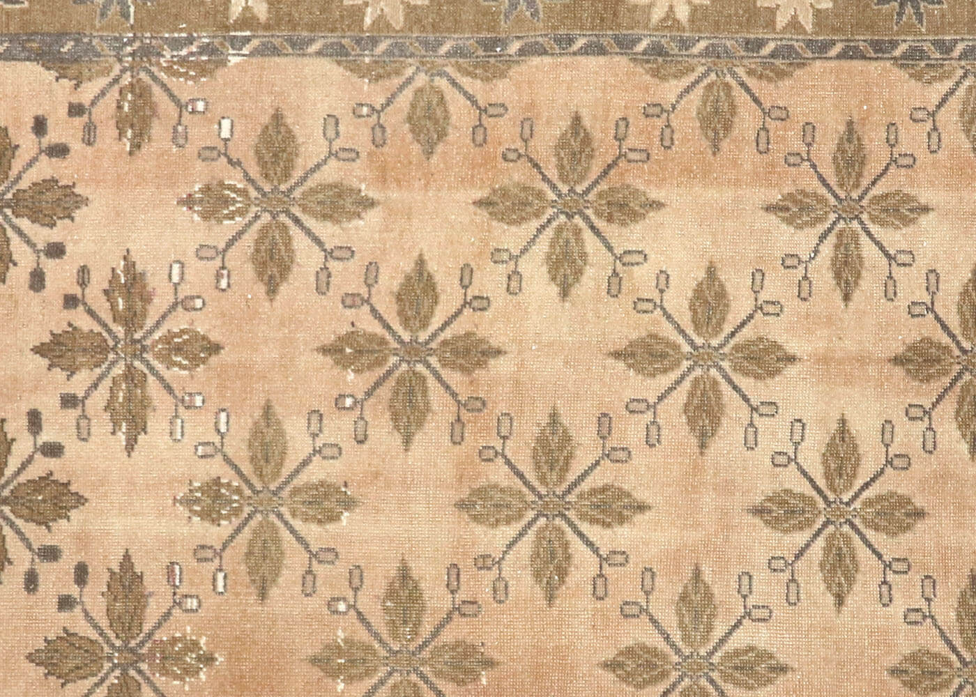 Vintage Turkish Oushak Rug - 4'10" x 9' - 091191