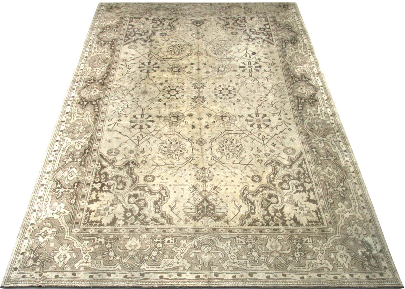 Antique Turkish Oushak Rug - 11'6" x 17' - 091215