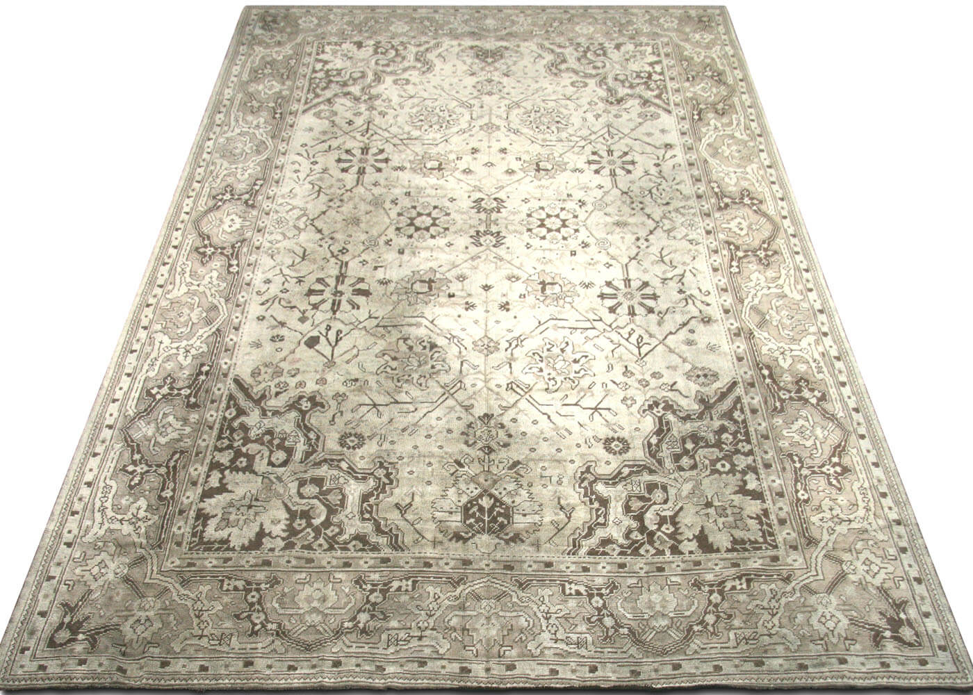 Antique Turkish Oushak Rug - 11'6" x 17' - 091215