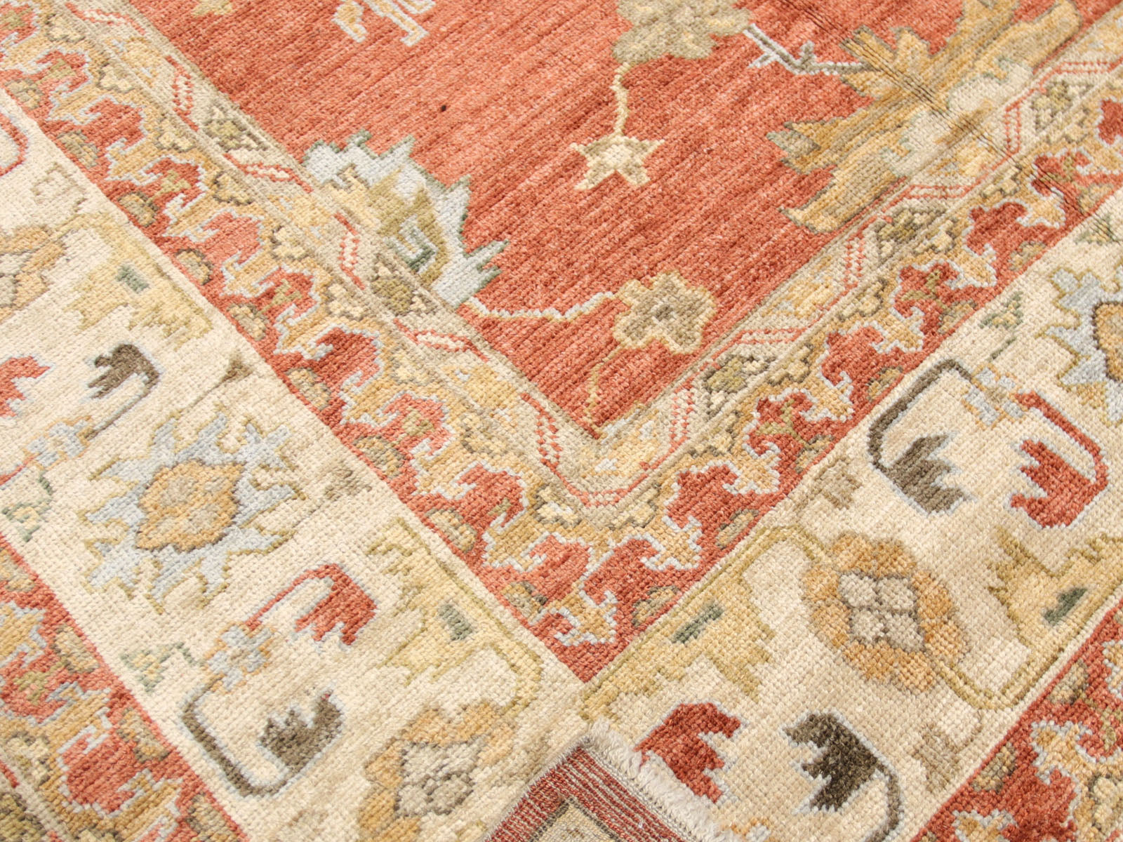 Vintage Turkish Oushak Rug - 10'11" x 15'9" - 091219