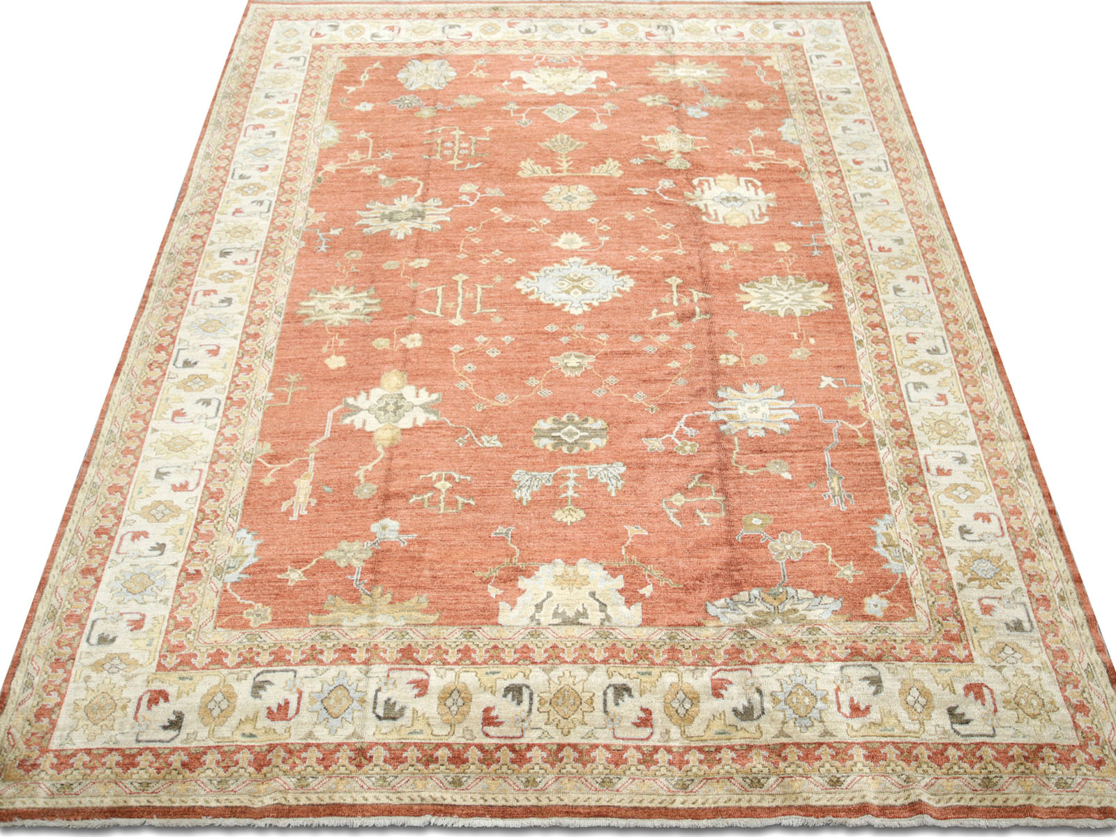 Vintage Turkish Oushak Rug - 10'11" x 15'9"