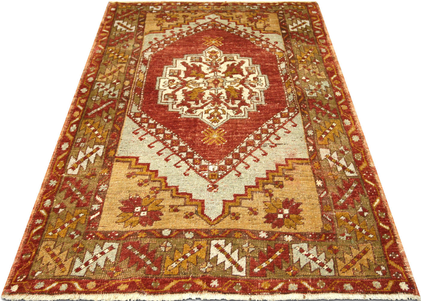 Vintage Turkish Oushak Rug - 3'4" x 5'1" - 091240