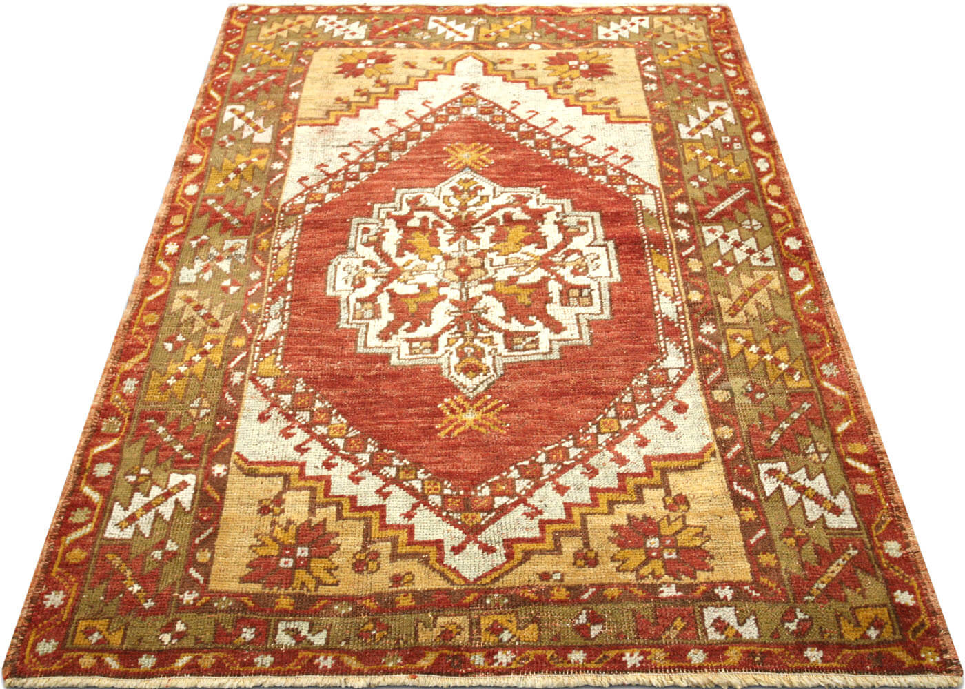 Vintage Turkish Oushak Rug - 3'4" x 5'1" - 091240