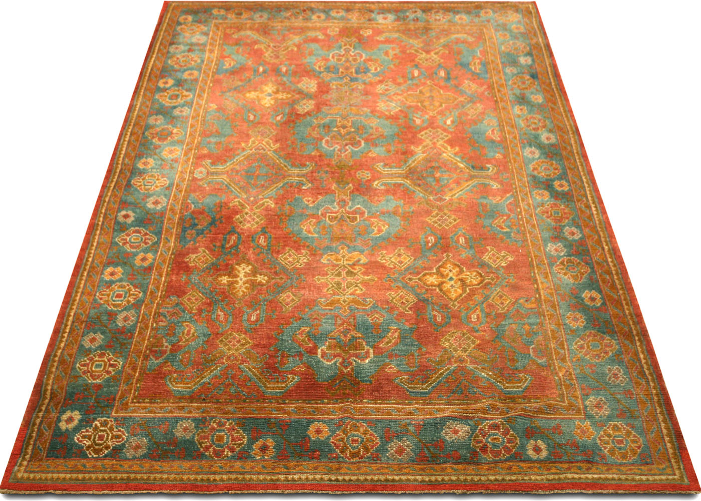 Antique Turkish Oushak Rug - 8'4" x 13'6" - 091246