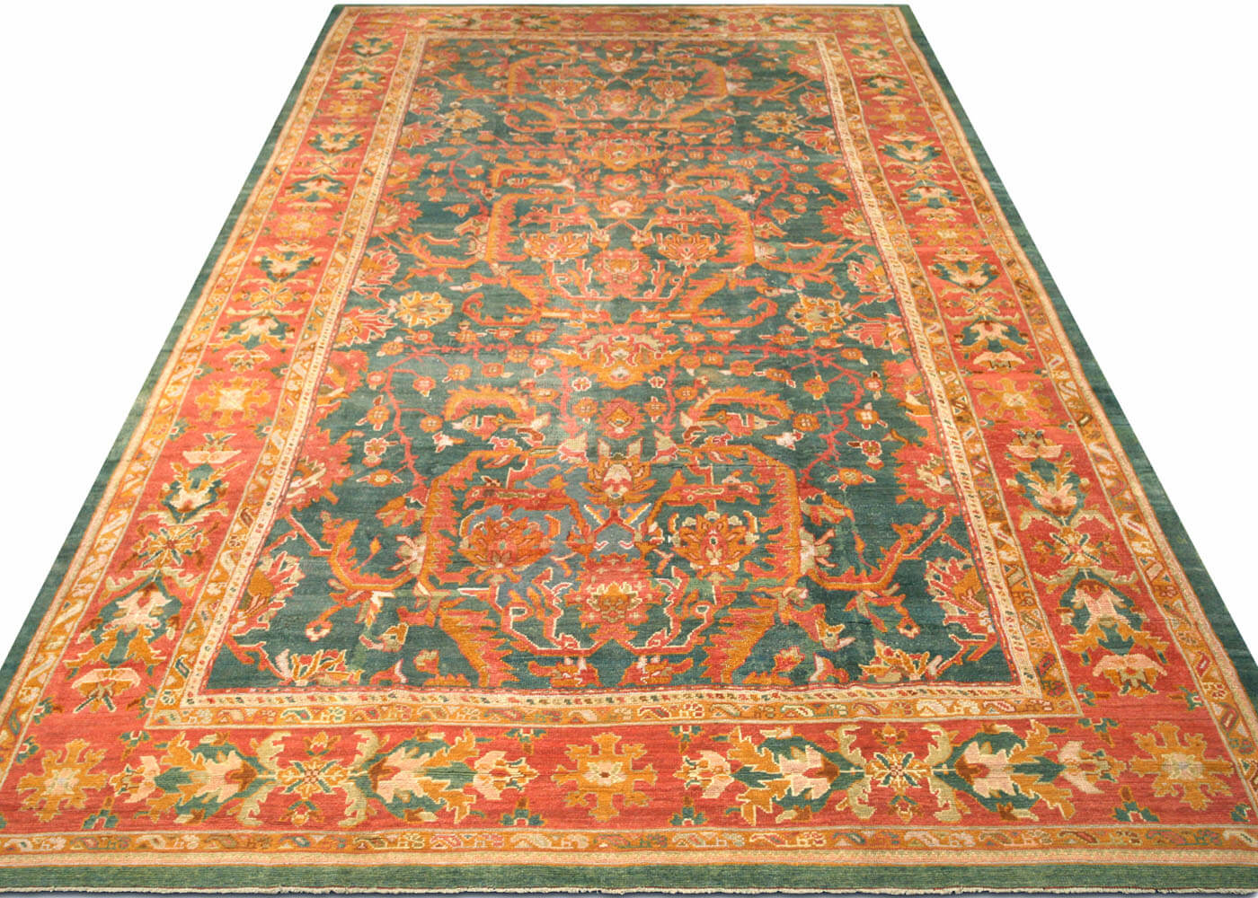 Antique Turkish Oushak Rug - 12'2" x 22'2" - 091259