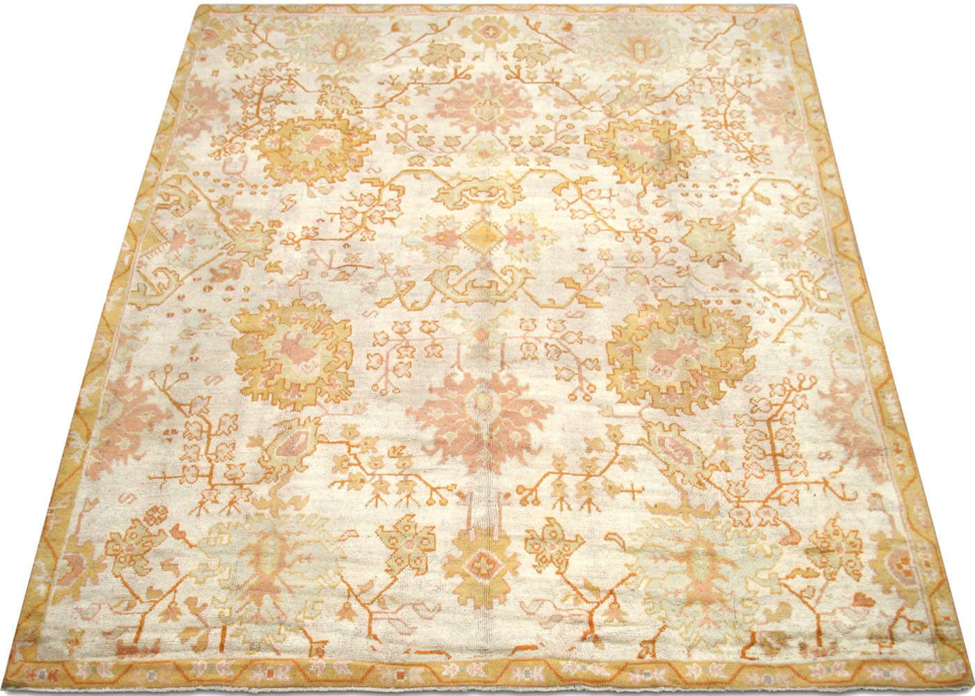 Antique Turkish Oushak Rug - 10'4" x 11'9" - 091268