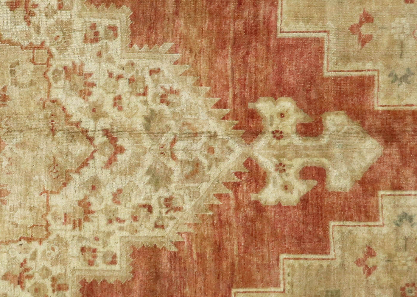 Vintage Turkish Oushak Rug - 5'5" x 10'5" - 091407