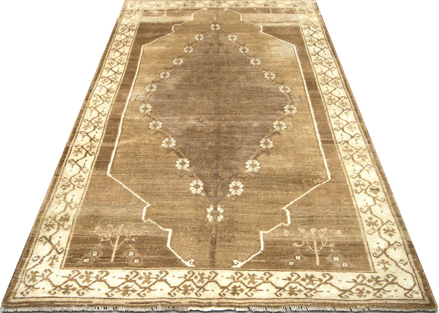 Vintage Turkish Oushak Rug - 5'4" x 9' - 100020