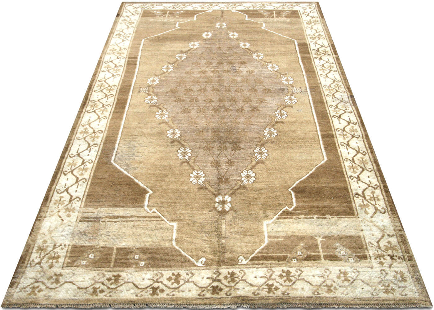 Vintage Turkish Oushak Rug - 5'4" x 9' - 100020