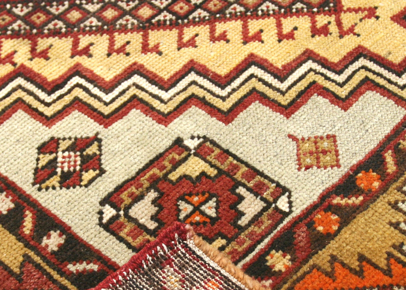 Vintage Turkish Oushak Rug - 3'9" x 5'9" - 100411