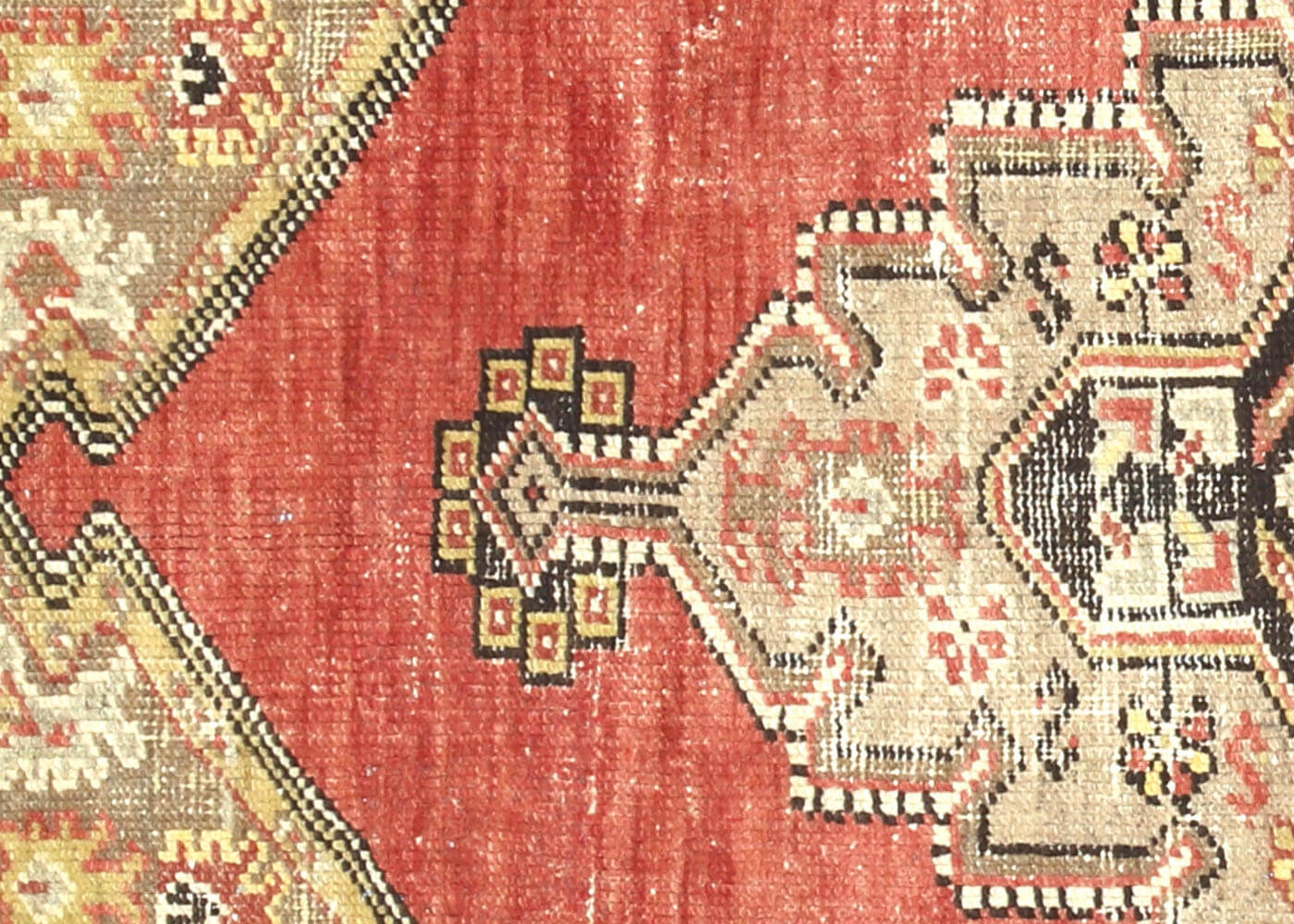 Vintage Turkish Oushak Rug - 4' x 6'8" - 100427