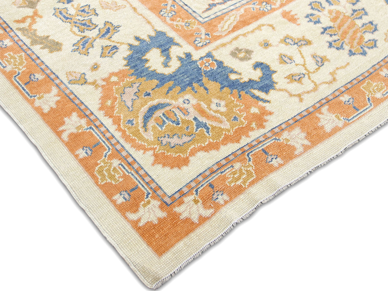 Vintage Turkish Oushak Rug - 10'8" x 13'10"