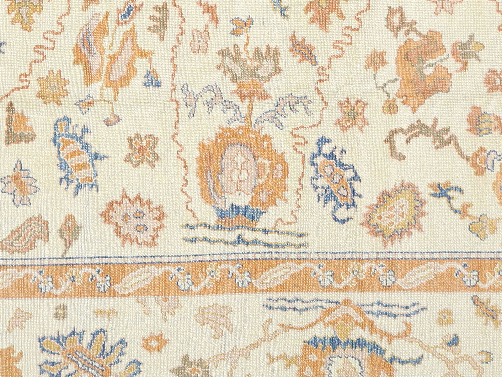 Vintage Turkish Oushak Rug - 10'8" x 13'10"