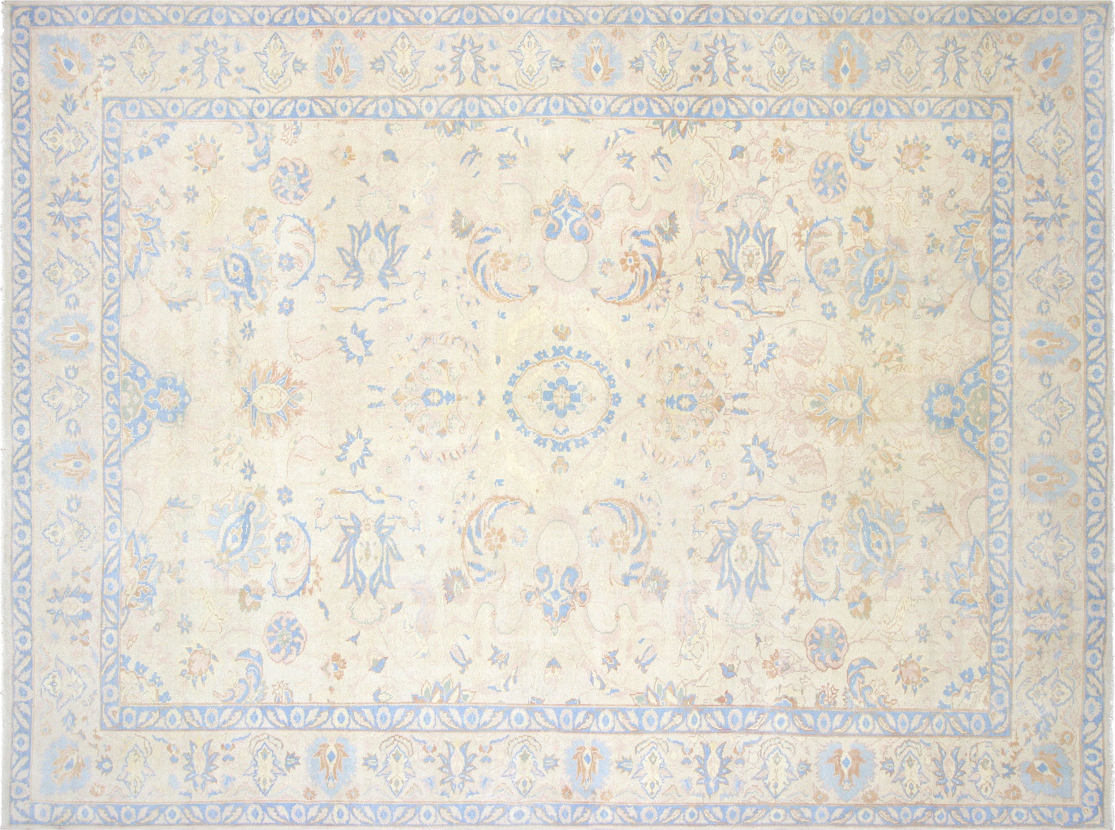 Vintage Turkish Oushak Carpet - 11'7" x 15'6"