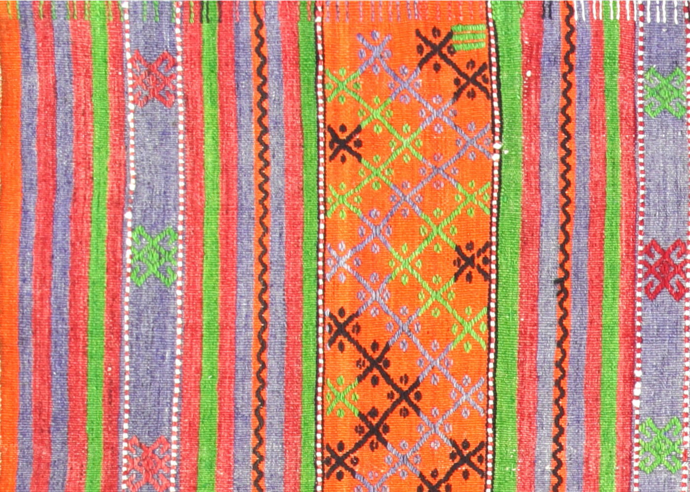 Vintage Turkish Kilim - 5'8" x 10'1" - 110580